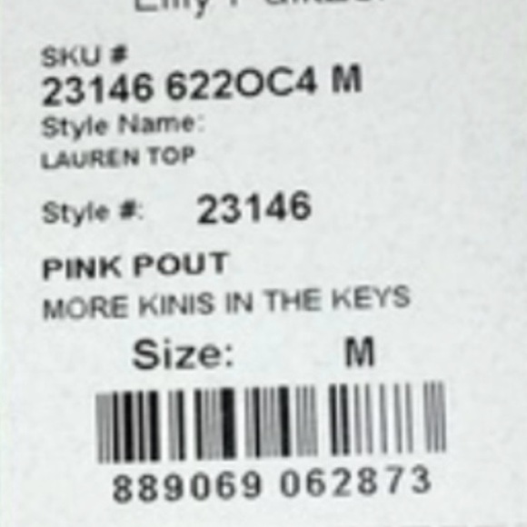 Lauren sleeveless cotton top in Pink Pout More Tiki in the Keys- Medium - Picture 5 of 6